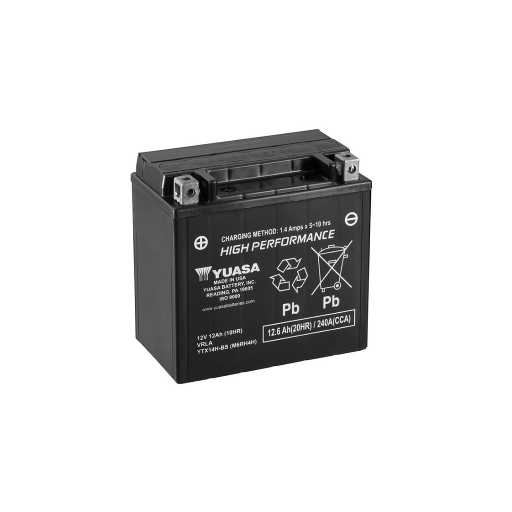 Yuasa YTX14H-BS Motorcycle Battery (USA)