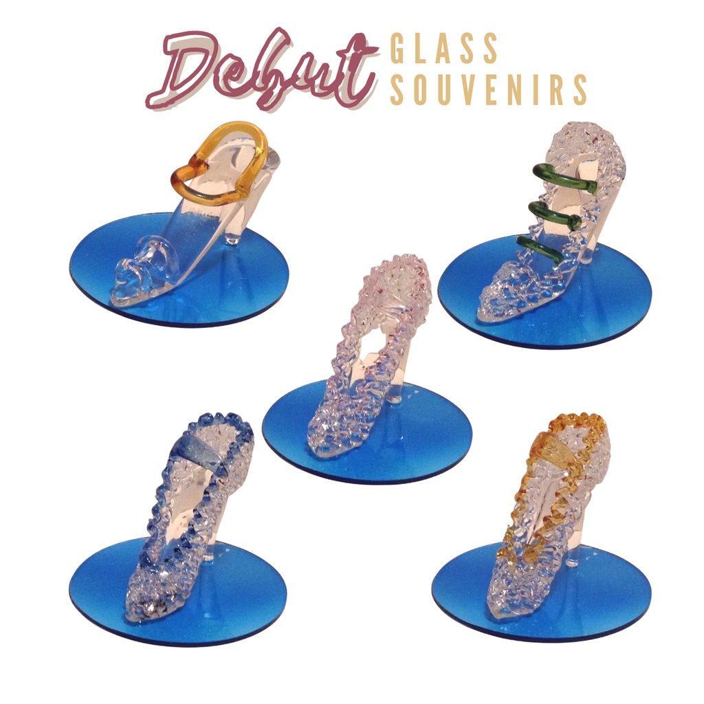 Glass Cinderella Shoes Debut Birthday Souvenirs and Giveaways