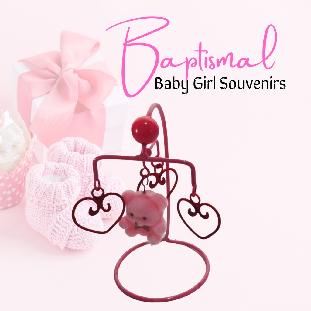 Baptismal and Birthday Souvenir and Giveaways for Baby Girl - Crib toys (Minimum order of 20pcs)