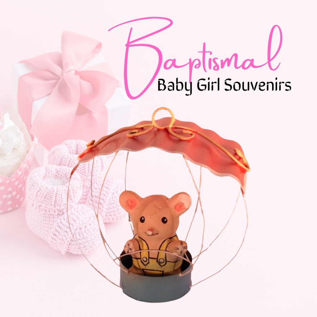 Baptismal and Birthday Souvenir and Giveaways for Baby Girl - Parachute (Minimum order of 20pcs)