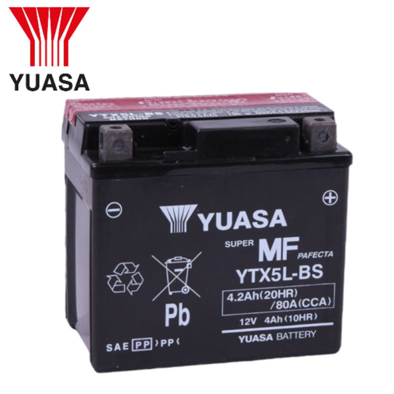 YUASA Motorcycle Battery 5L YTX5L Original Raider 150