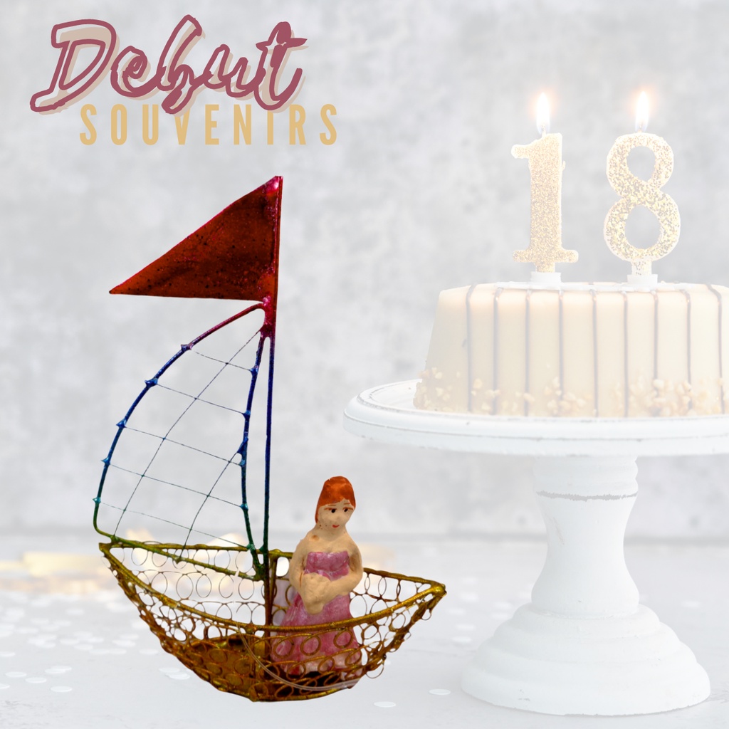 Debut Souvenirs and Giveaways Tin & Wire Boat (Minimum order of 20pcs)