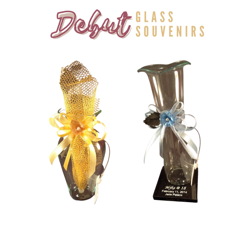 Glass Vase/Jar Debut and Birthday Souvenirs Giveaways (Minimum of 20pcs)