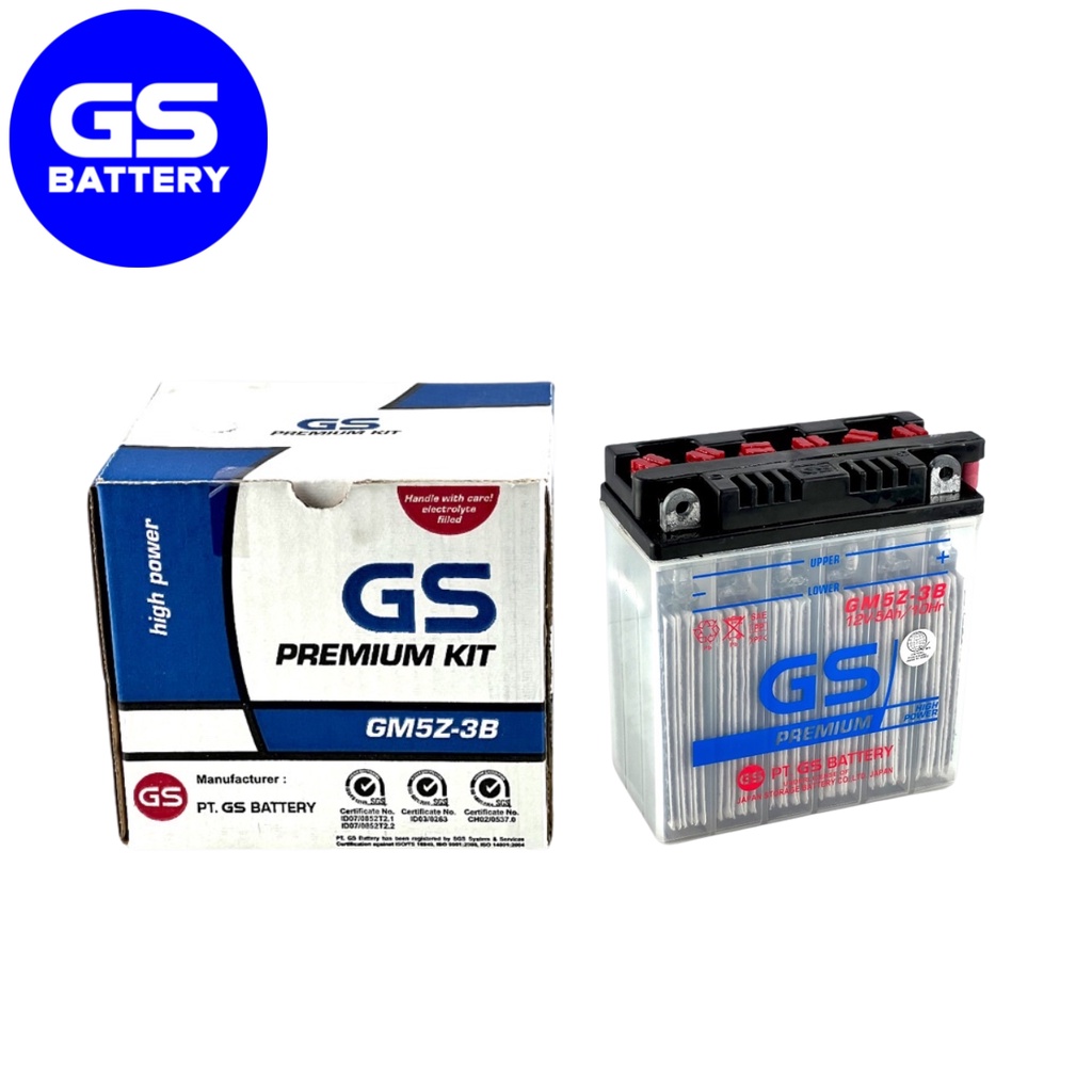 GS Motorcycle Battery GM5Z-3B