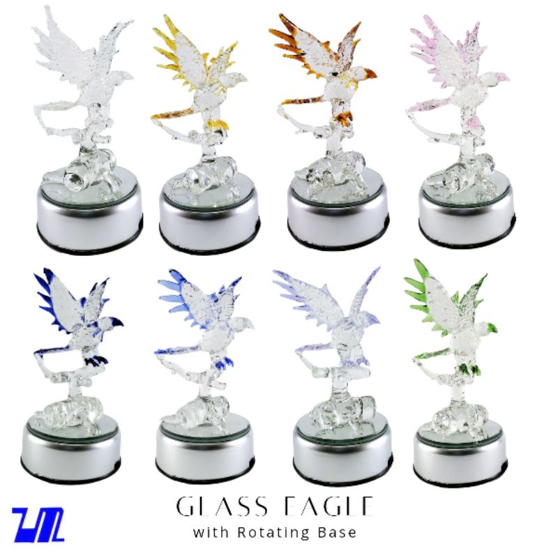 Glass Eagle Figurine Home Decor