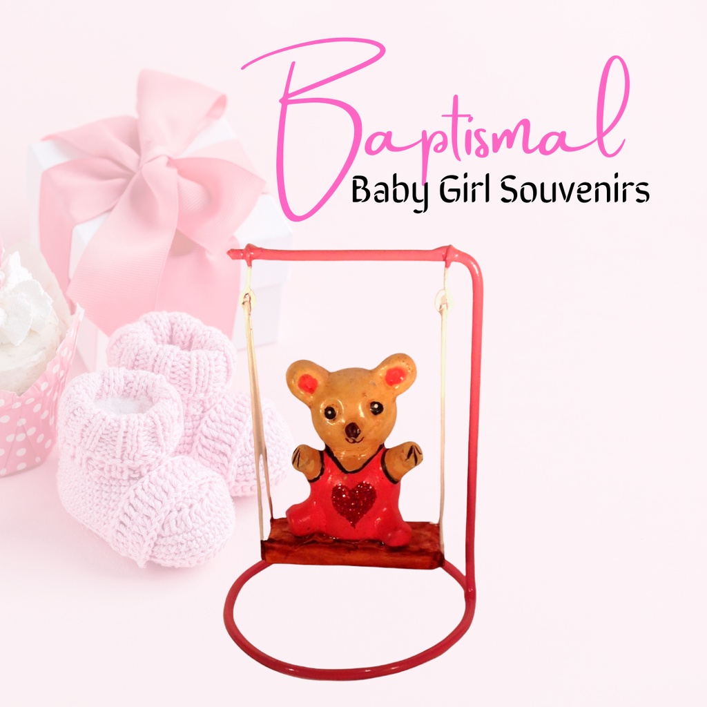 Baptismal and Birthday Souvenir and Giveaways for Baby Girl - Swing (Minimum order of 20pcs)