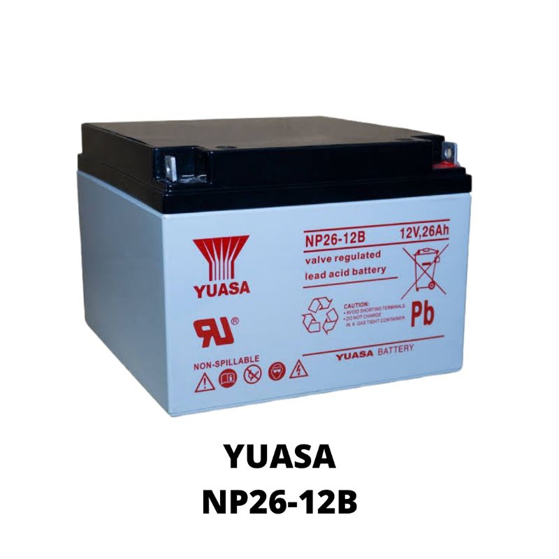 Yuasa 12V 26Ah NP26-12B 12 Volts 26 Ampere Rechargeable Sealed Lead Acid