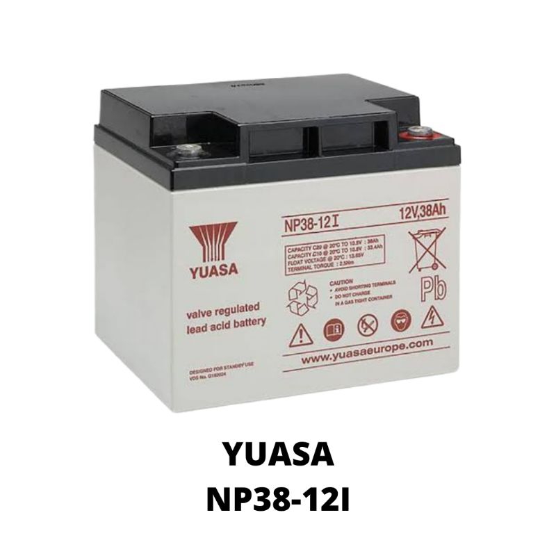Yuasa 12V NP38-12I Sealed Lead Acid Battery - 38Ah