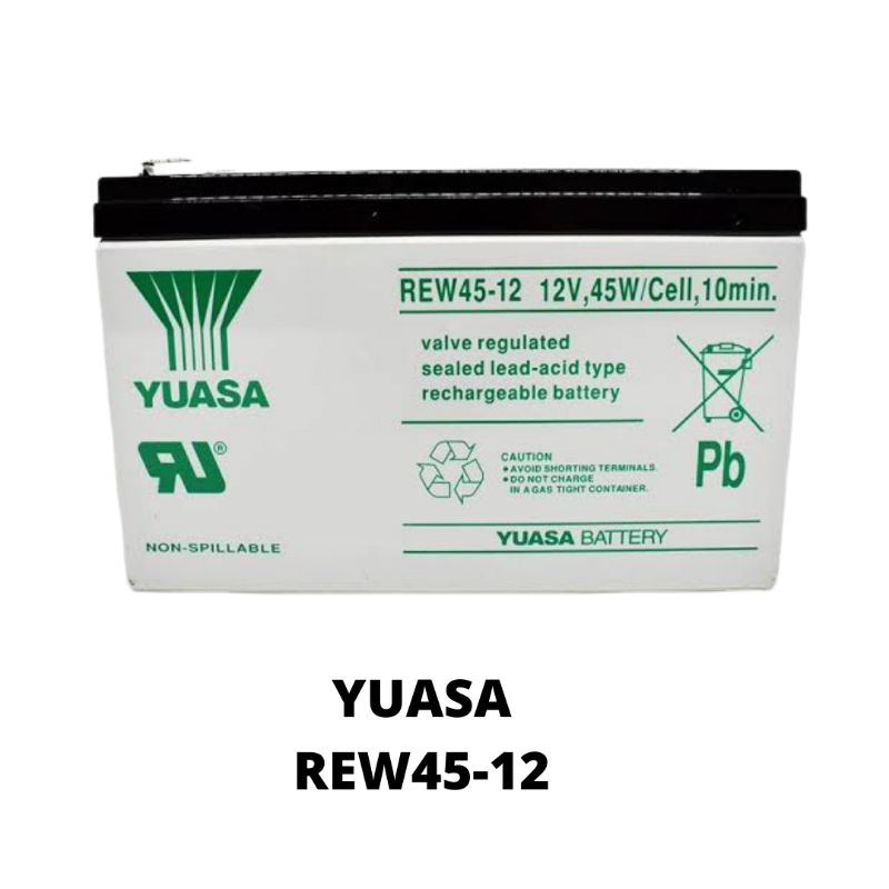 Yuasa 12V REW45-12 Sealed Lead Acid Battery - 7.3Ah