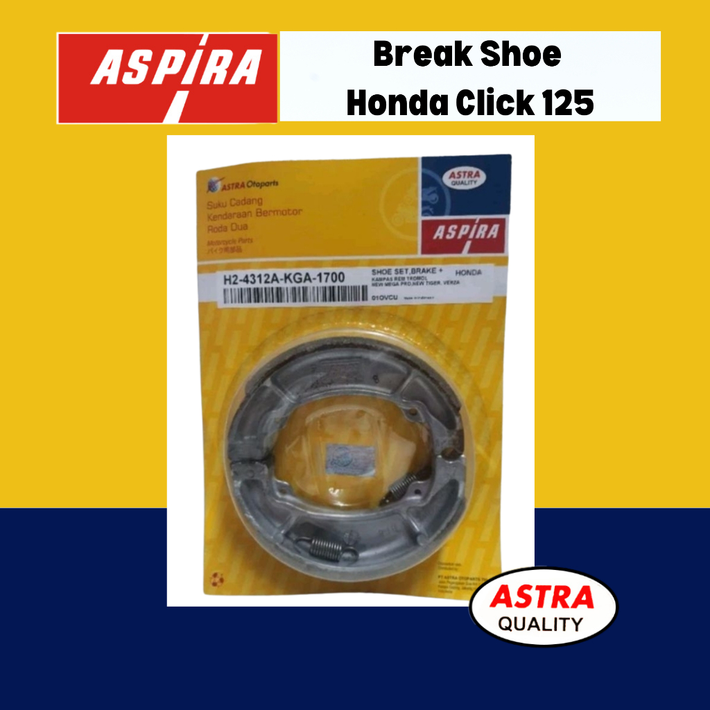 ASPIRA Break Shoe for Honda Click 125 and 150