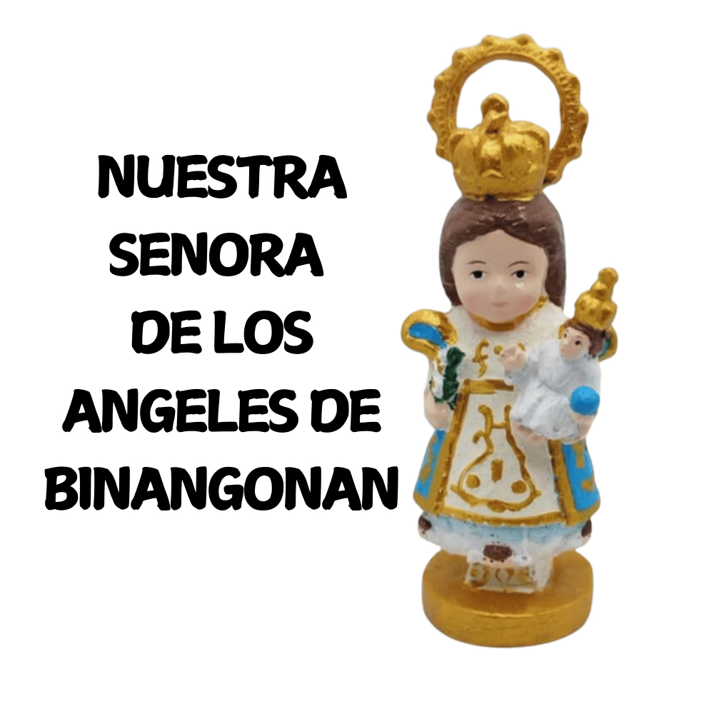 Chibi Nuestra Senora De Los Angeles De Binangonan Religious Mini Statues 3.5 to 4 inches
