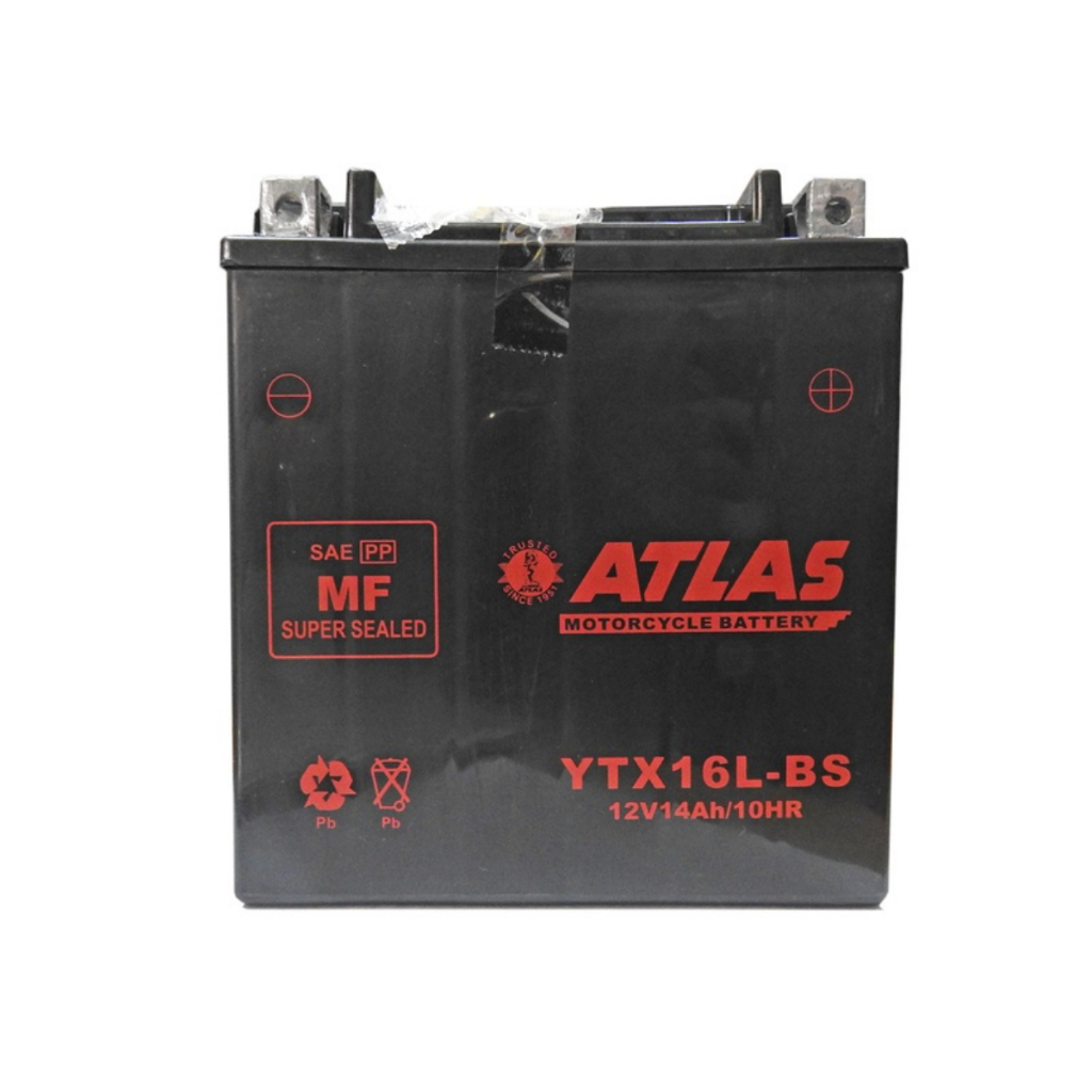 Atlas YTX16L-BS High-Performance Maintenance Free - Motorcycle Battery