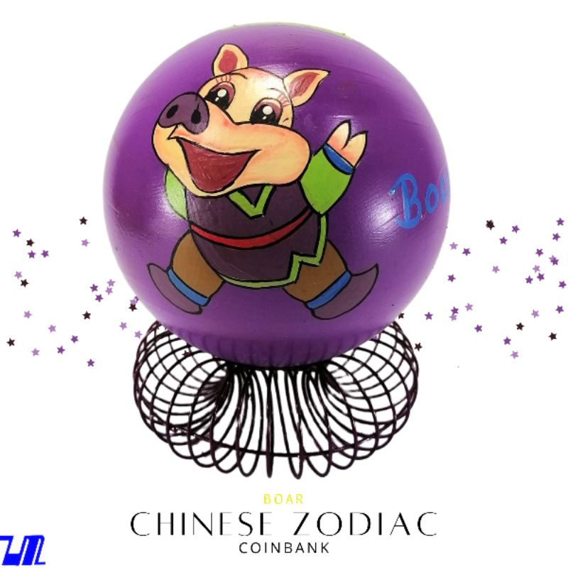 Alkansya Piggy Bank for Kids Boar Chinese Zodiac Sign