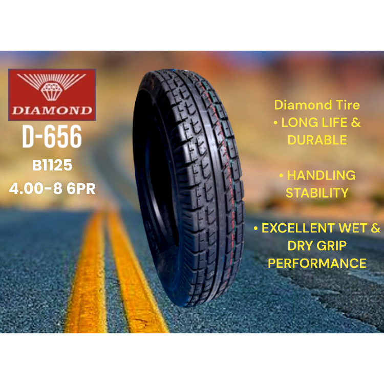 DIAMOND TIRE TRI WHEEL TIRES (TUBELESS,TUBE TYPE) FOR MAXIMA AND RE BAJAJ, TVS KING, PIAGGIO MOTORCY