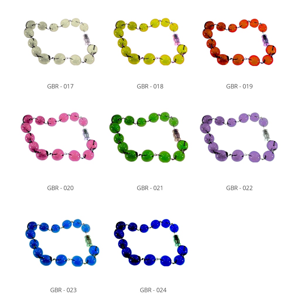 Glass Bracelet for Women Handmade Jewelry 8 Colors (Ball)