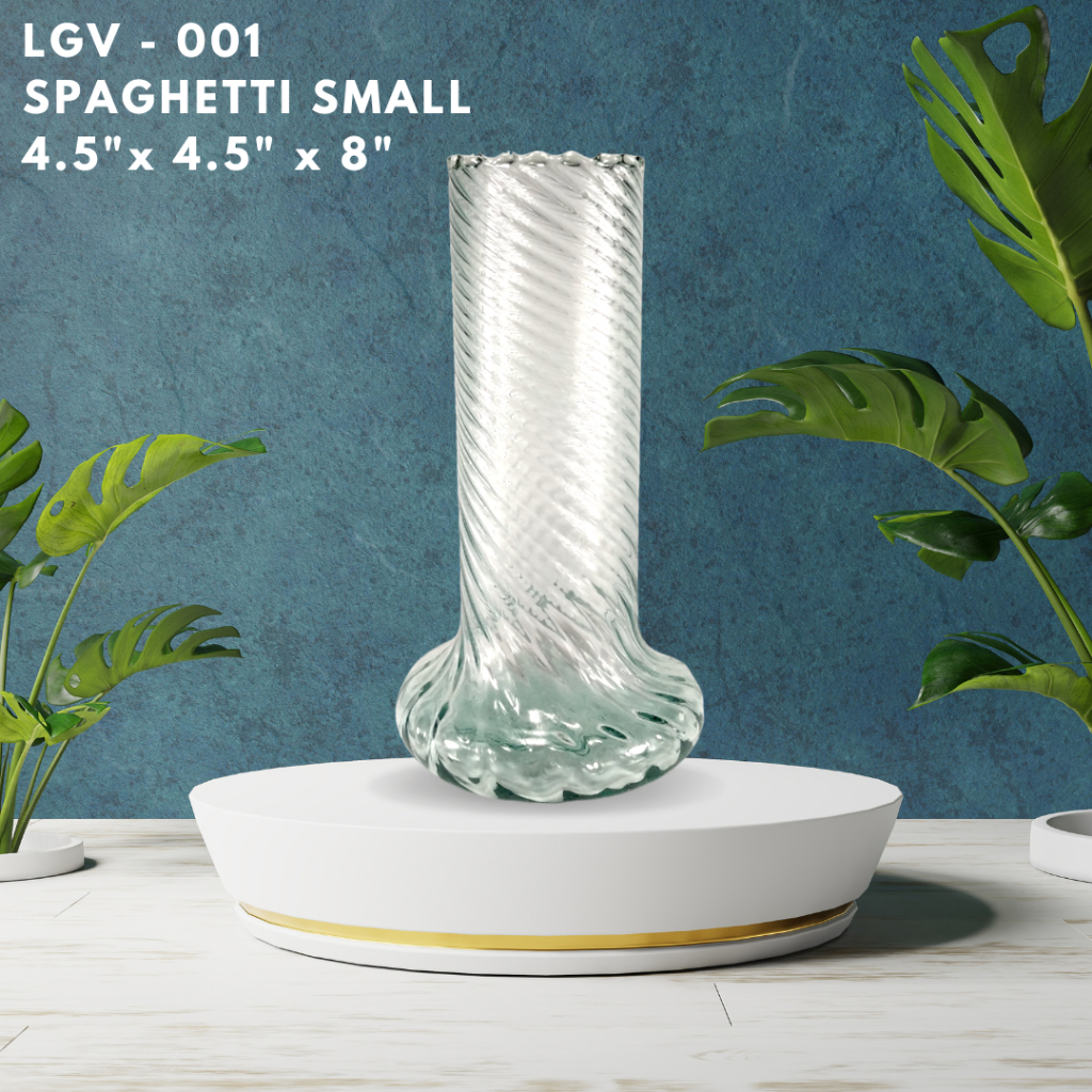 Glass Vase - Handmade by Filipino Artist (Recycled Glass)