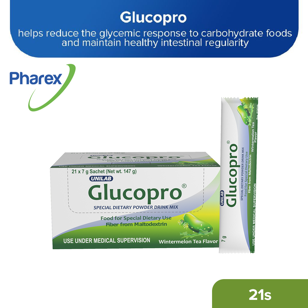 Glucopro Resistant Maltodextrin 7g 21 Powder Drink (Wintermelon Tea Flavor, Sugar-free, Non-gelling)