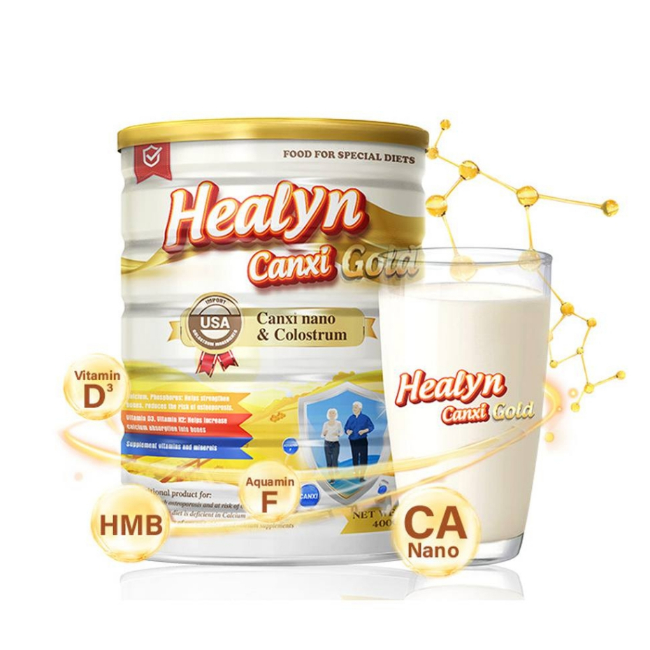 HEALYN Canxi Gold Milk 400g Colostrum Calcium Milk for Diabetic
