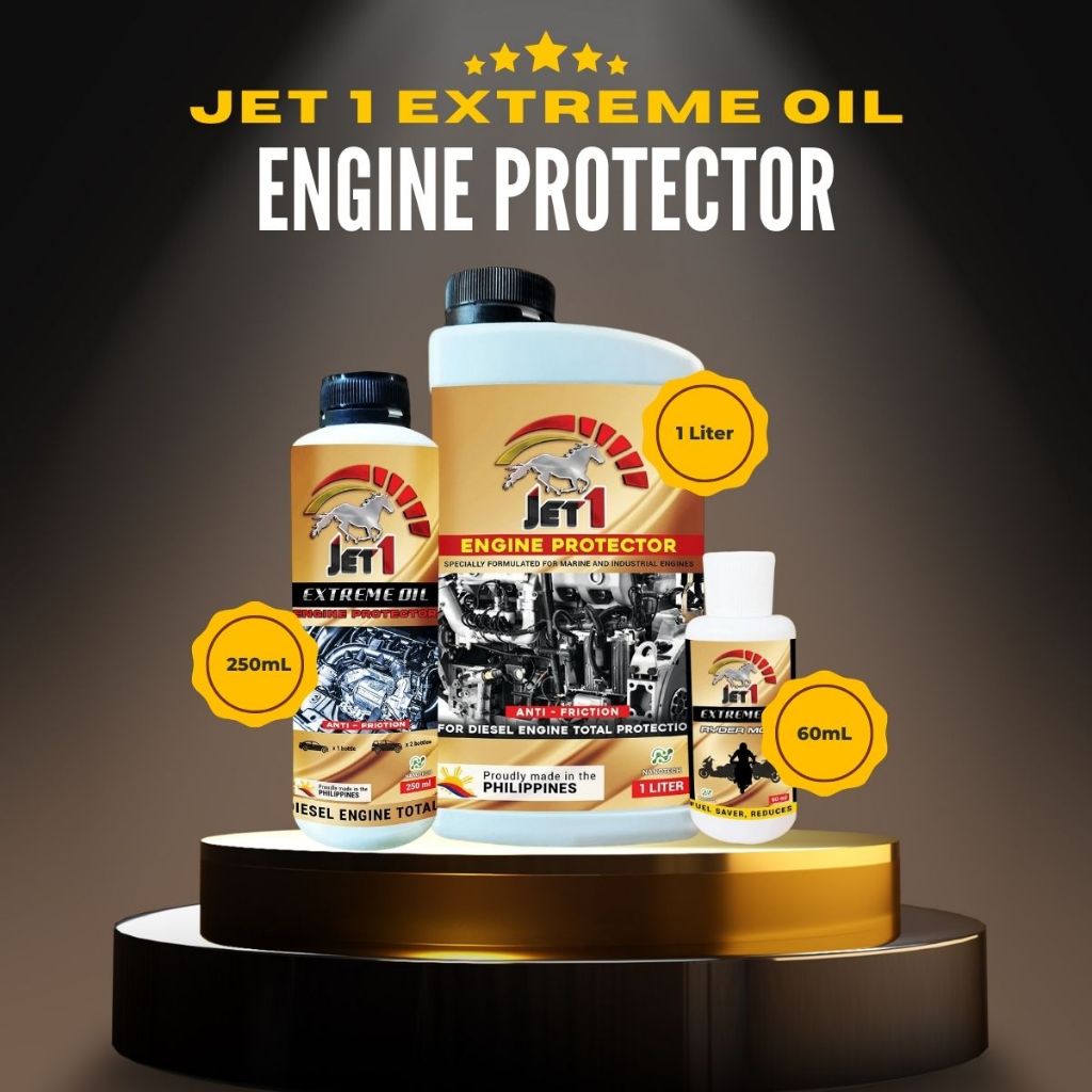 Jet 1 Extreme Oil Engine Protector 1 Liter | 250mL | 60mL