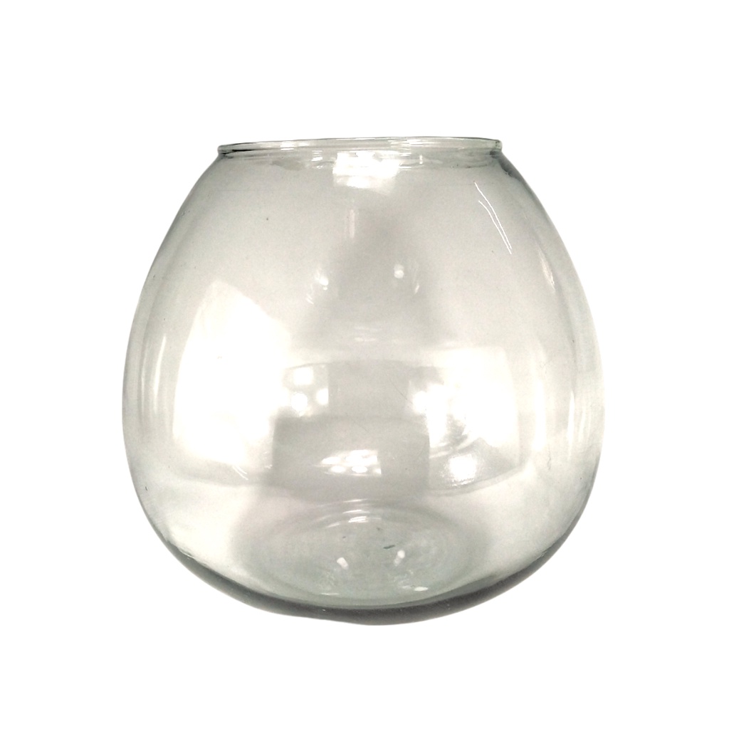 Fish Tank Thickened Transparent Glass Turtle Tank Round Mini Goldfish Bowl Glass Wares Big LFB-003
