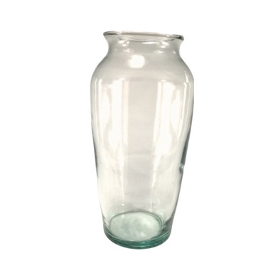 French Flower Vase Glass Fat LGV 007