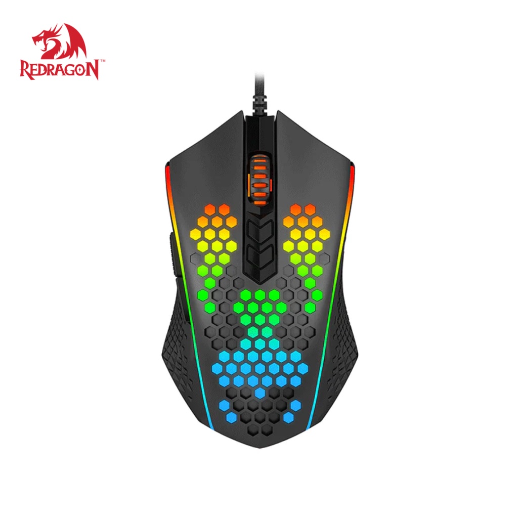 Redragon Memeanlion Honeycomb RGB Wired Gaming Mouse (M809-K)