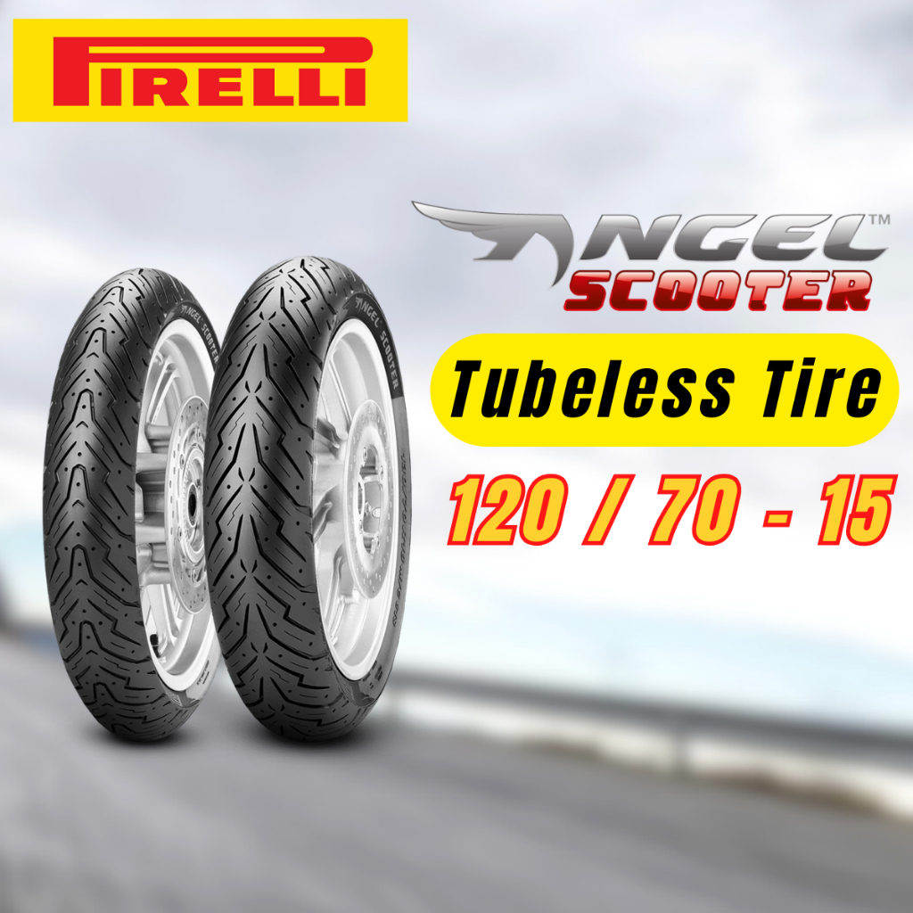 Pirelli Angel Scooter 120/70-15 Front - Tubeless Size Scooter Tire