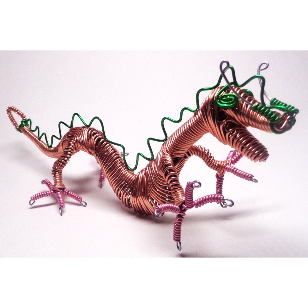COLORED ALUMINUM WIRE DRAGON ROBOT BENDABLE COLLECTIBLE ACTION FIGURE COOL UNIQUE TOY GIFT FOR KIDS
