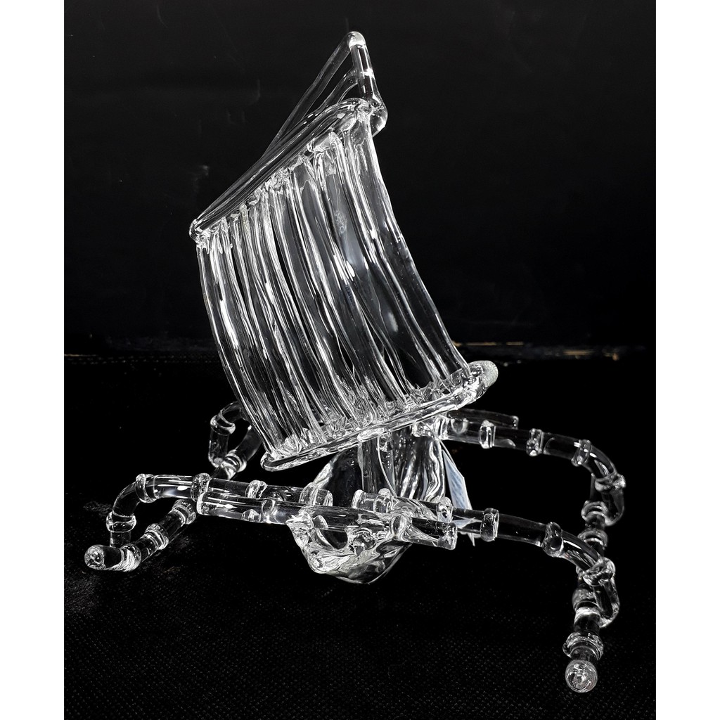 Pyrex Glass Vinta Outrigger Bangka Boat Figurine DIsplay Item Home Decor
