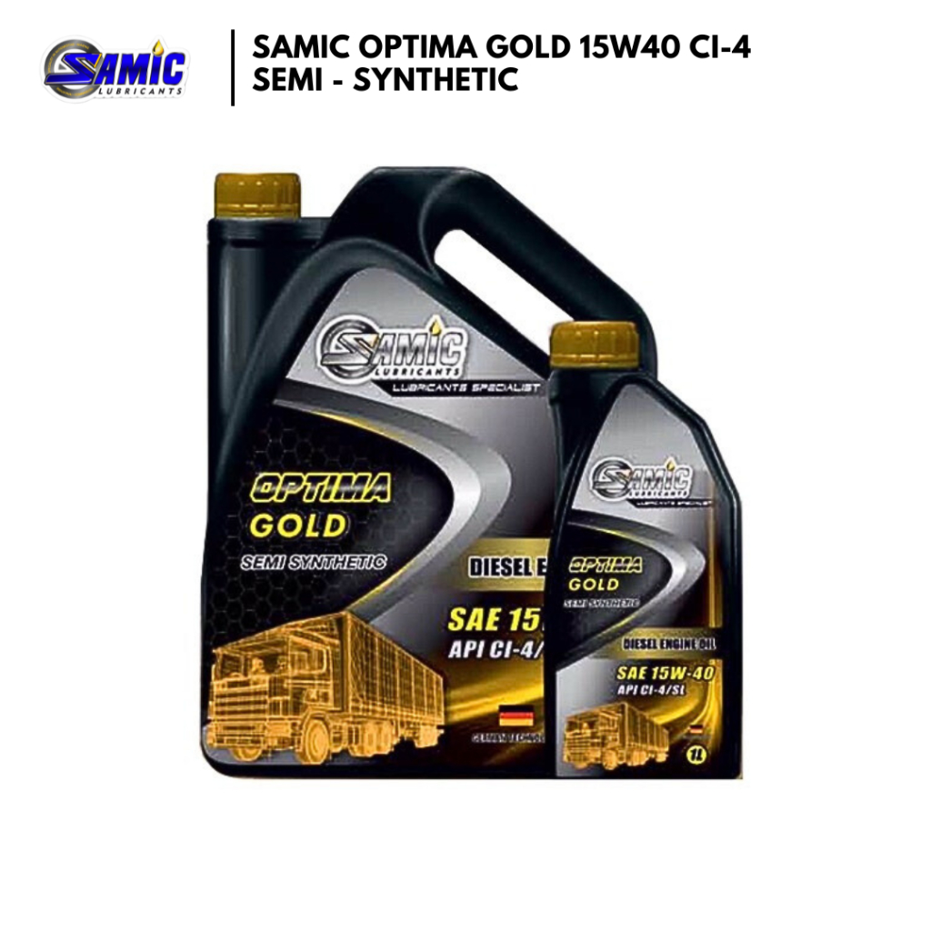 Samic Optima Gold 15W40 C1-4 - 5 Liter / 1 Liter - Semi-Synthetic (Diesel Engine Oil)