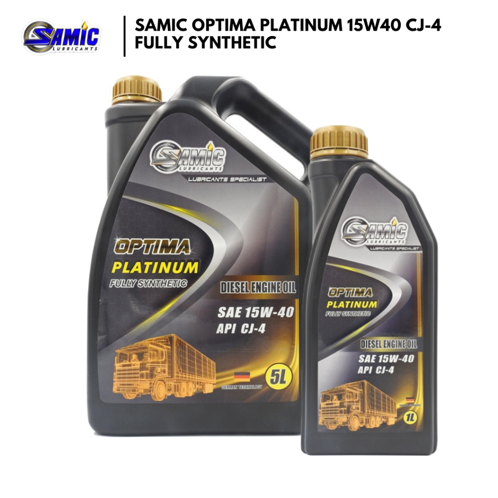 Samic Optima Platinum 15W40 CJ-4 -  5Liter / 1Liter - Fully Synthetic  (Diesel Engine Oil)