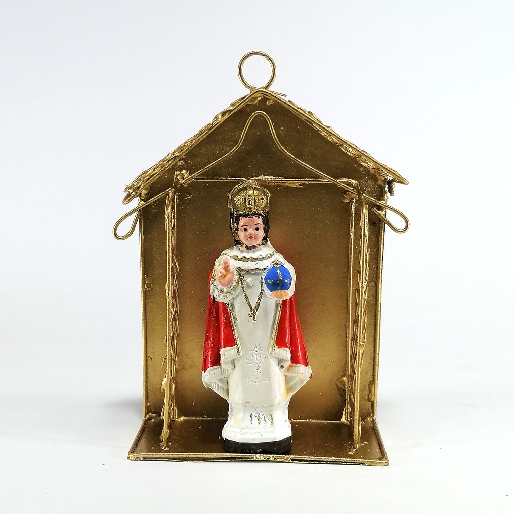 Saint Statue Religious Figurines Home Decor Accents in Tin House