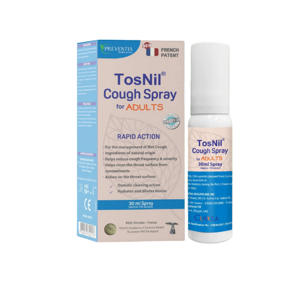TosNil Cough Spray for Adult (Rapid Relief) - 30mL