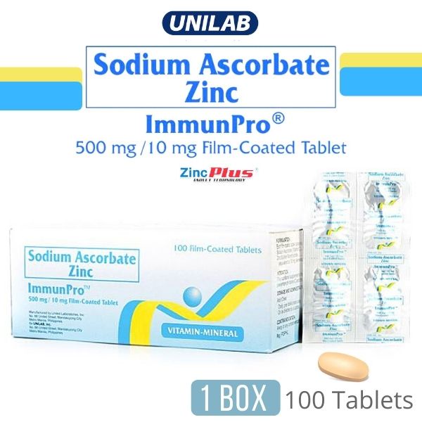 Immunopro Vitamin C with Zinc for Adult Immunity 100 Tablets/32 Tablets/