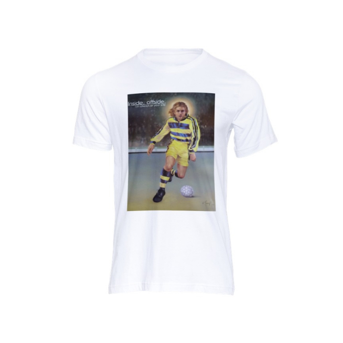 Jesus in Action- Soccer, Fashionable T-Shirt Premium, Fruit of the Loom, 100% Cotton