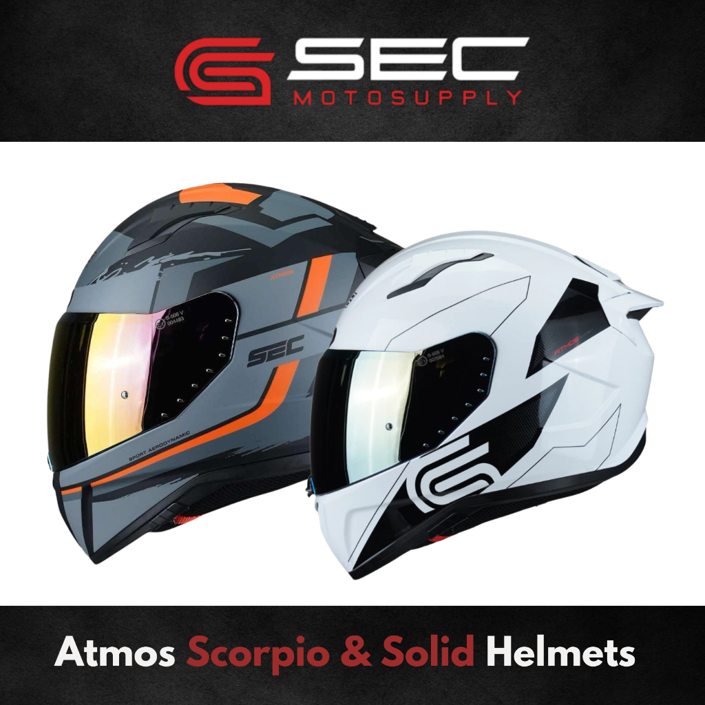 Sec Modular Helmet For Motorcycle | Atmos Scorpio Solid (M, L , XL)